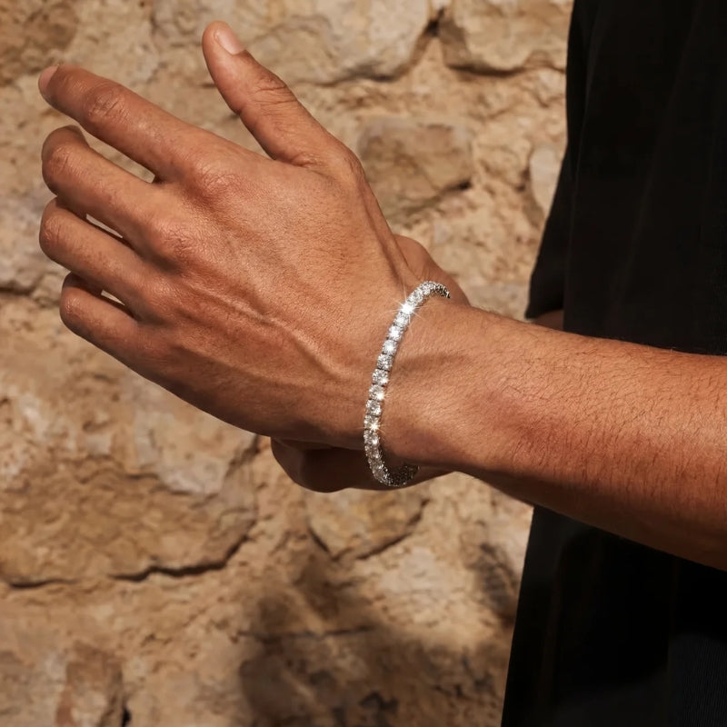 Tennisarmband - 5mm - Wit