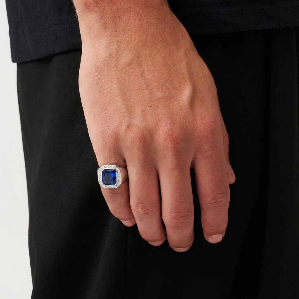 Square Cut Stone-ring