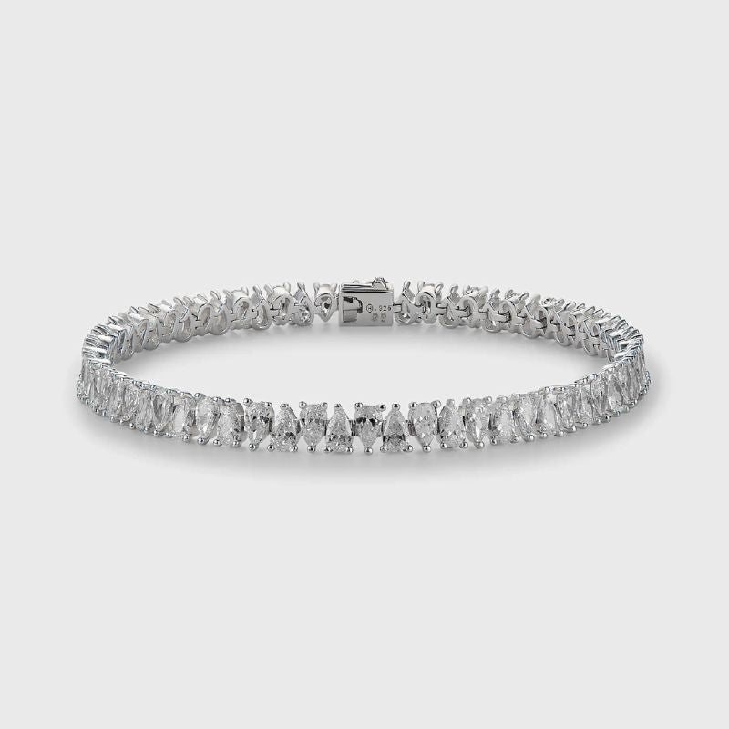 Witte Drop-tennisarmband