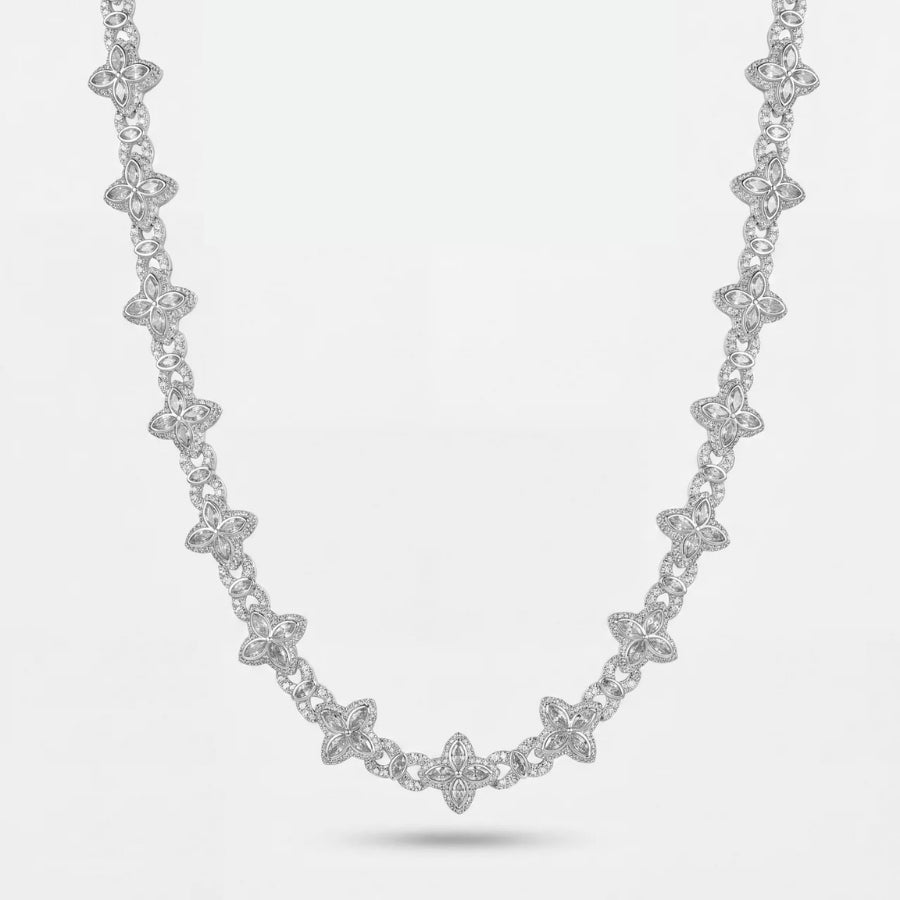 Rosé Fleur ketting - 18mm