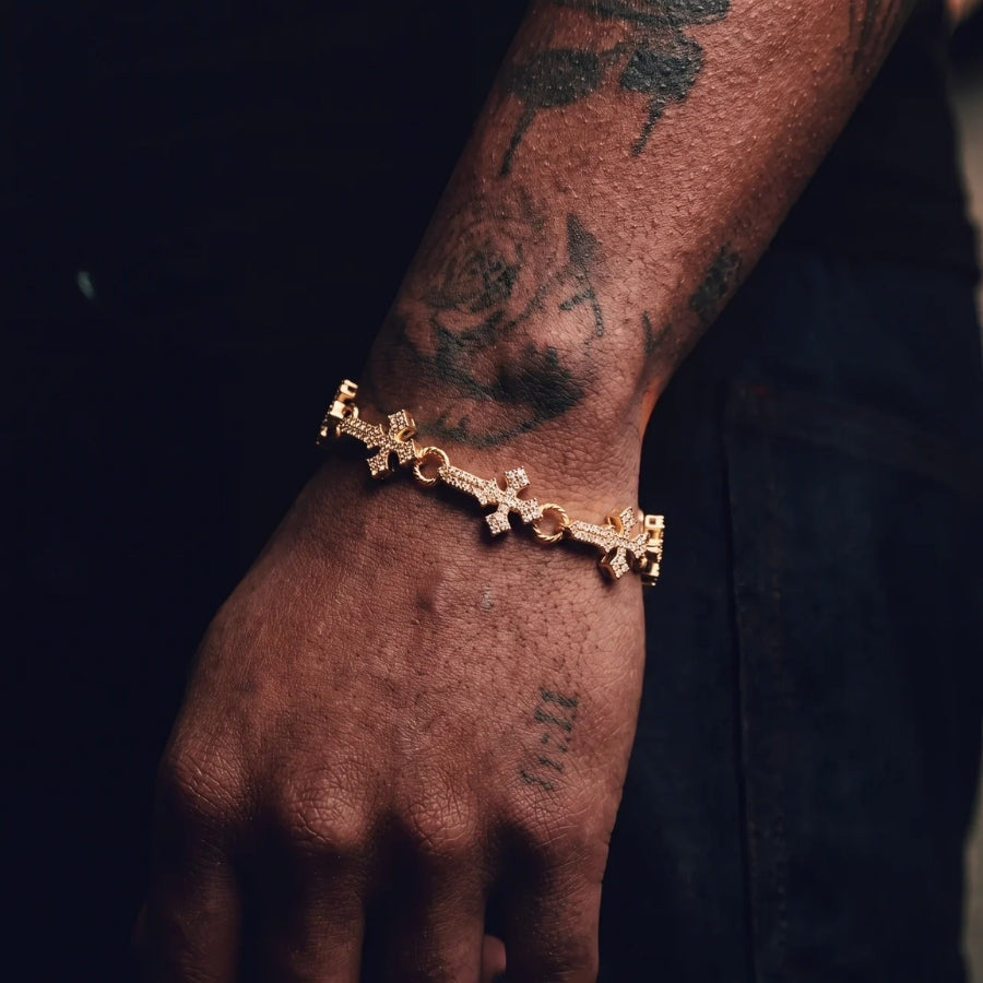 Sanctus kruis schakelarmband