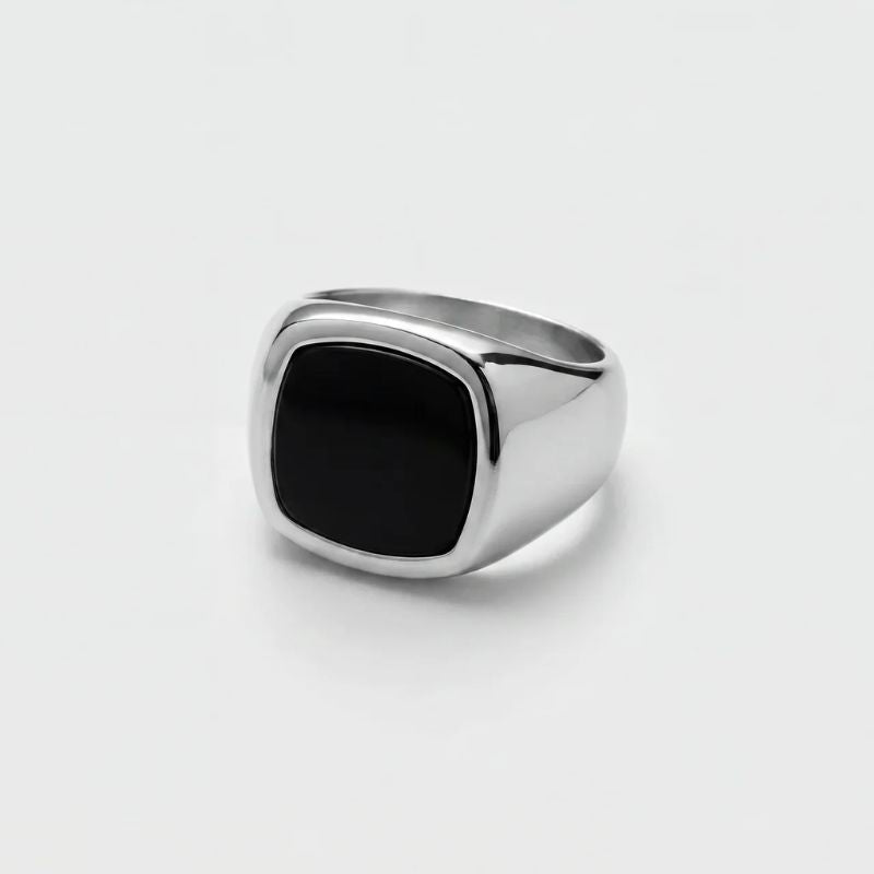 Paulie Black Stone-ring