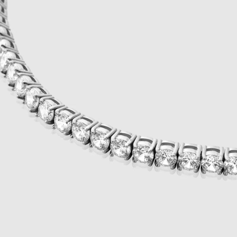 Tennisketting - 5mm - Wit