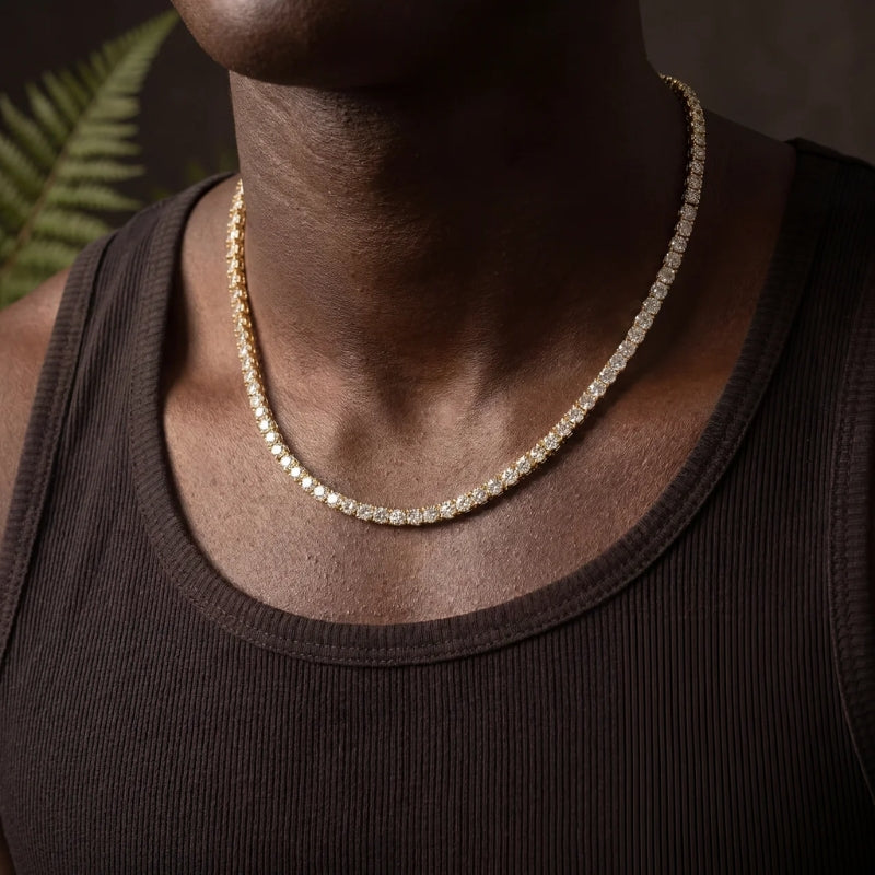 Tennisketting in goud - 5mm