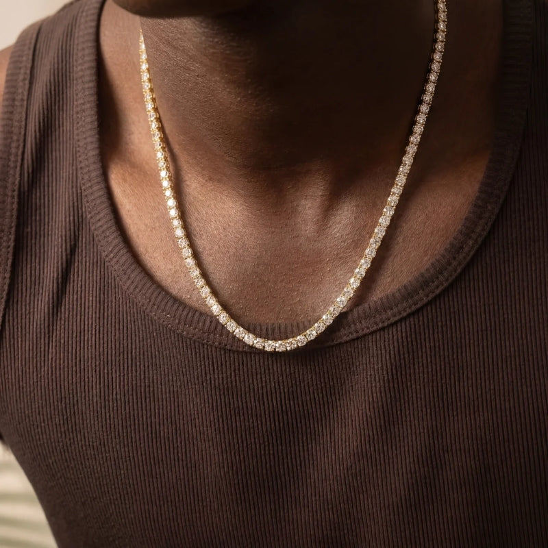 Tennisketting in goud - 5mm