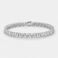 Witte Drop-tennisarmband