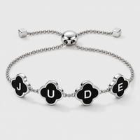 Klaver Initiaal Armband