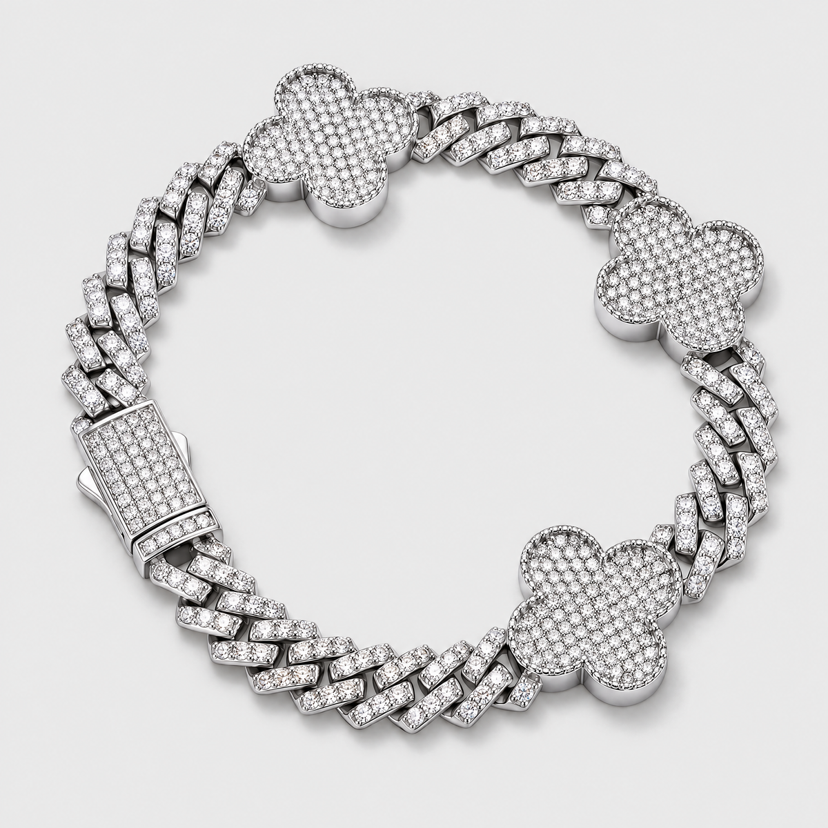 Imperial Clover Cuban Bracelet