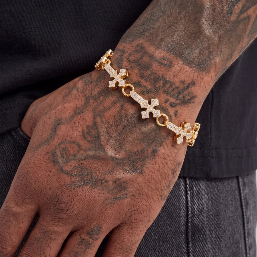 Sanctus kruis schakelarmband